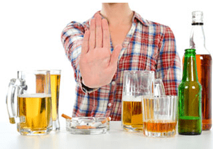 Nous arrêtons de boire correctement