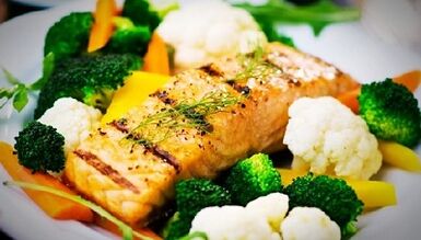 Nutrition saine dans le rejet de l'alcool